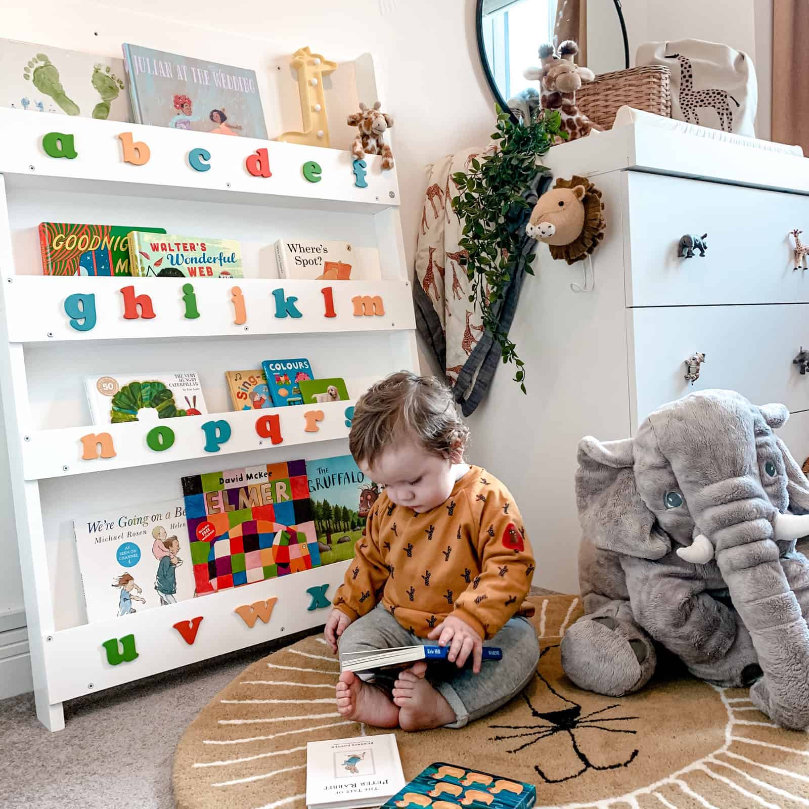 Babies love books sooner than you think. Give them baby books and a Tidy Books bookcase